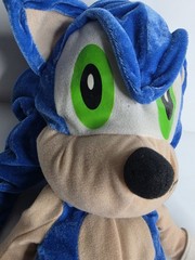 Toy Network Sonic the Hedgehog Plush Doll Stuffed Toy Blue Red Shoes 2008