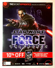 Star Wars The Force Unleashed Store Display Poster Promo 2008 28″x 22″ Very Rare