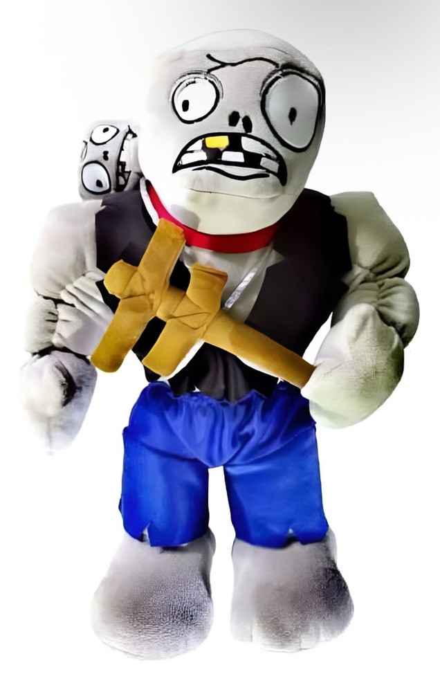 Rare Plants Vs Zombies Gargantuar Zombie 15″ Plush Doll Mexico Bootleg Toy