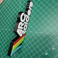 3D Printed Arc Raiders Logo Sign Display Fan Art Video Game