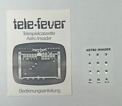 TELE-FEVER ASTRO INVADER EUROPEAN PAL VIDEO GAME BOXED COMPLETE SCHMID TVG 2000