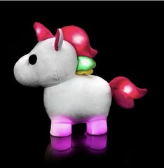 Adopt Me Neon Unicorn Plush 30cm NEW + Unused Rare Toy Code | Rainbow Maker