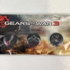 Gears Of War 3 Video Game 5 Button Set 2011 Epic Neca Collectible Pins New