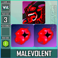 Roblox World Zero WZ – 3 PACK – MALEVOLENT + 2x MALEVOLENCE AURA