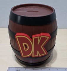 Universal Studios Japan Super Nintendo World Donkey Kong Barrel Coin Bank