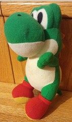 Vintage Nintendo N64 Super Mario Green YOSHI 7″ Plush Doll ToySite 1999 RARE