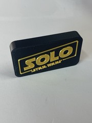 STAR WARS SOLO 3D printed Logo Thick Free Standing Shelf Display