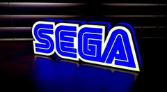 Sega Inspired Video Game Led Light Box Sign lamp Sonic Genesis logo wall decor