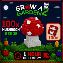 🔥Grow a Garden 2 Roblox✨ 100X Mushrooms Seeds | Fast & Easy