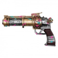 11” Arcane Jinx Pistol Pink Blue Anime Style Crazy Punk Replica Foam Gun Prop