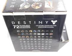 Destiny Collectible Shaped Buttons Series 1 Display Box and 10 Blind Bags Pins
