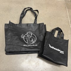 E3 2019 Bethesda Fallout Vault Boy Black Tote Bag Set Of 2 Con Convention Promo