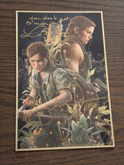 THE LAST OF US PART II Lithograph Signed Ashley Johnson & Laura Bailey JSA COA