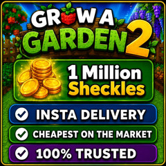 🌱 Grow a Garden 2 |5 MILLION Sheckles | Fast Delivery | GAG2 In-Game Currency
