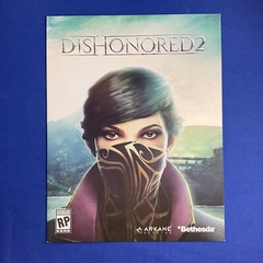 DISHONORED 2 Video Game Launch Kit Promo Fold Out Marketing Booklet 2016