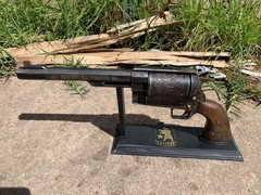 3d Printed Fallout NCR Ranger Sequoia Blaster Prop Replica w/ Custom Stand