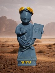 Fallout Vault-Tec University Statue 7in 3D-printed