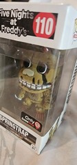 Funko Pop FNAF Lot – #110 Springtrap (un/flocked), #126 Shadow Freddy, #109 Foxy