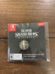 Nintendo Switch Super Smash Bros Ultimate Logo Pin Promo Item New Sealed