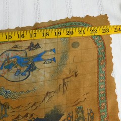 God Of War Stone Mason Collectors Edition Cloth Map Ultra-Suede Fabric Clean EUC