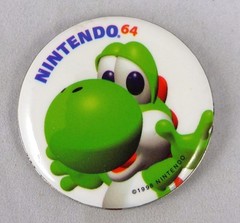 Nintendo 64 Pin Back Button Set – Banjo Kazooie, Yoshi, Kong, Mario, Link 1998