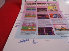 Super NES Buyer’s Guide Magazine Prototype Sheet Flintstones Itchy Scratchy Lawn