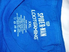 Marvel Spider-Man Loot Gaming Blue T-Shirt XXL Machine Washable