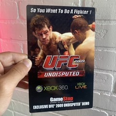 GameStop Promo Item Xbox 360 Live UFC 2009 Demo Card NEW *Expired HTF
