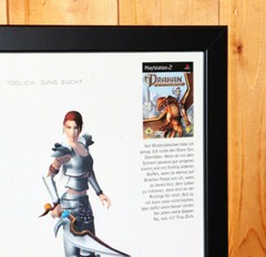 Drakan The Ancients’ Gates Small Poster / Vintage Ad Page Framed Playstation 2