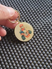 Vintage Nintendo Mario Kart 64 Medal Coin Keychain U.K. Rare Promo SNES N64 DS
