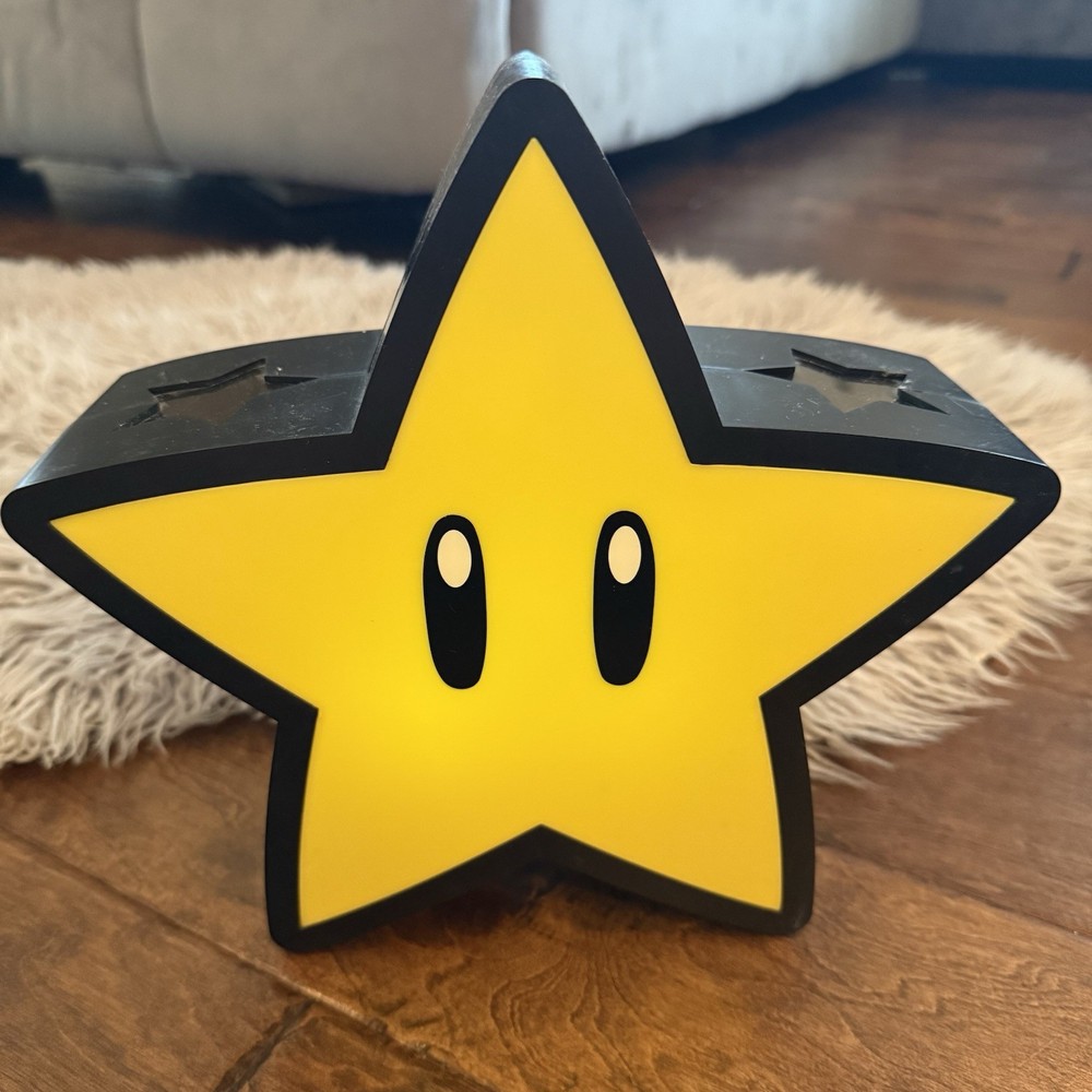 Super Mario Bros Super Star Projector Light USB Or Battery