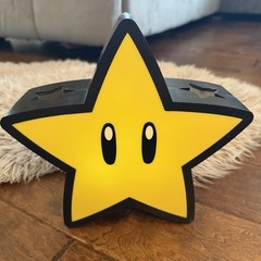 Super Mario Bros Super Star Projector Light USB Or Battery