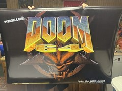 Doom 64 Vintage 1997 Glossy, Double-Sided Store Banner *RARE!