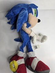 Toy Network Sonic the Hedgehog Plush Doll Stuffed Toy Blue Red Shoes 2008