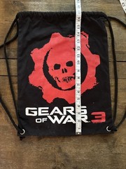Gears of War 3 Cinch Sack Backpack Retro Video Game 2011