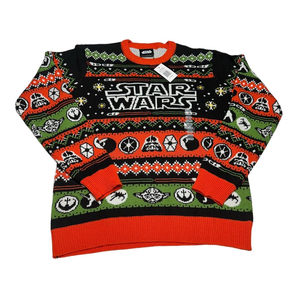 NWT Geeknet Star Wars Holiday Sweater GameStop Exclusive Ugly Christmas Size XL