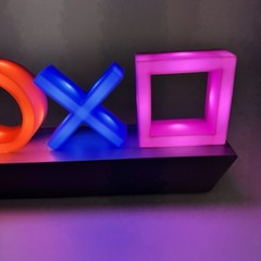 Paladone PlayStation Controller Icons LED Light Gaming Desk Lamp Battery USB PS