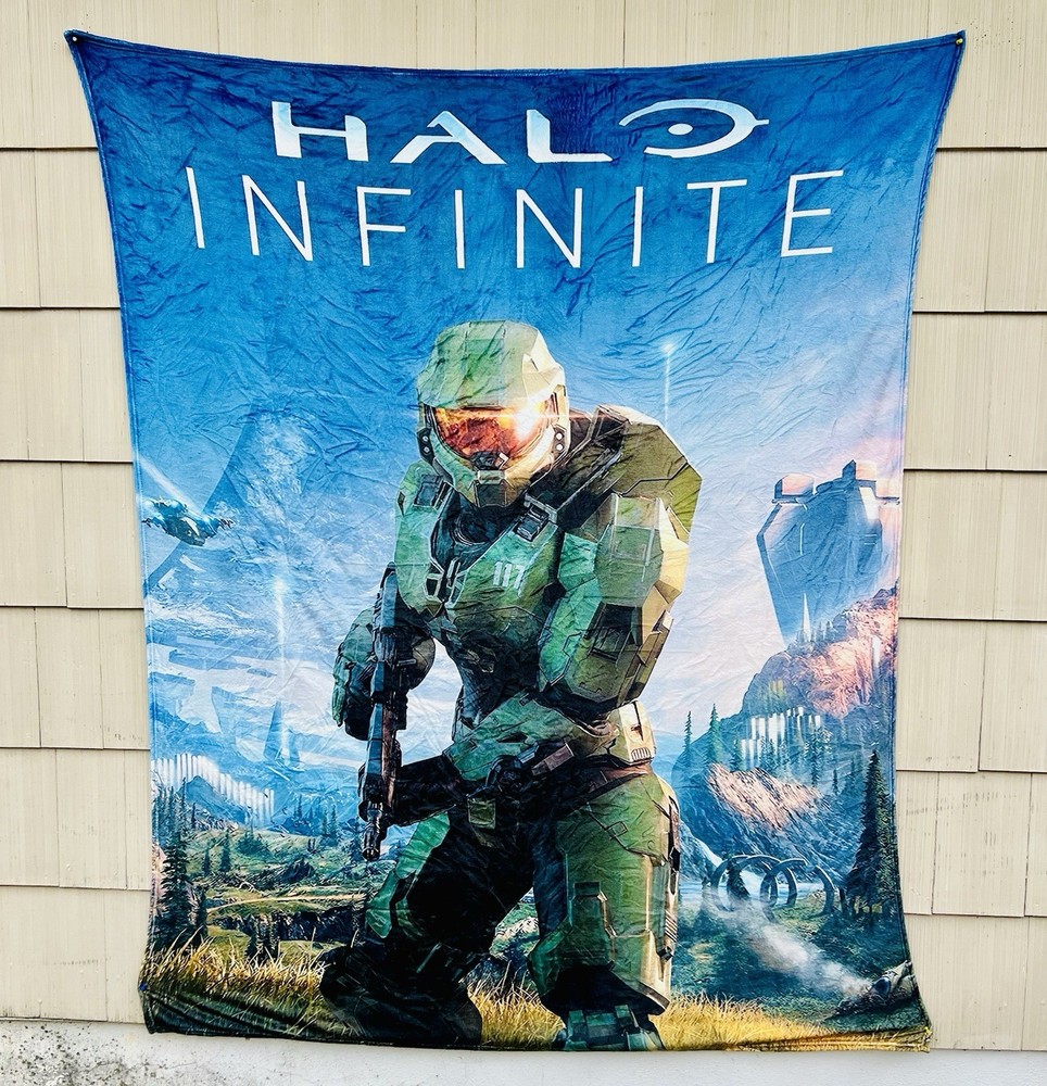 Halo Infinite/Master Chief/Plush Blanket/Xbox/XL/Almost 80×60 🔥
