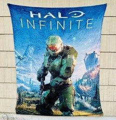 Halo Infinite/Master Chief/Plush Blanket/Xbox/XL/Almost 80×60 🔥