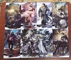 Octopath Traveler Promotional Character Card & Sticker Set **NEW**