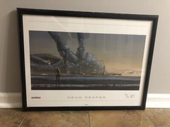 Mass Effect 2 Dead Reaper Lithograph Poster w/ Normandy SR2 Art Print 758/800