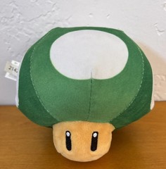 Super Mario 1-Up Mushroom Plush (2021) 6″ Nintendo – PREOWNED CLEAN