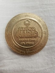 Super Mario Frankford Collectible Coins OPENED SET OF 8 INCLUDING 1 RARE COIN