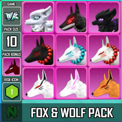 World Zero WZ – 9 PACK – FOXES and WOLVES PACK — PACK BONUS : KENSAI KITSUNE