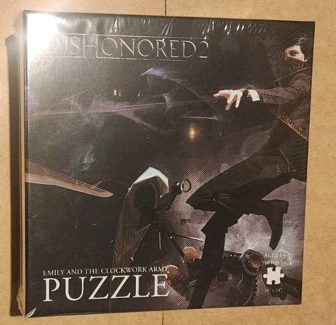 BRAND NEW Dishonored 2 Emily And The Clockwork Army 750 Pieces Jigsaw Puzzle