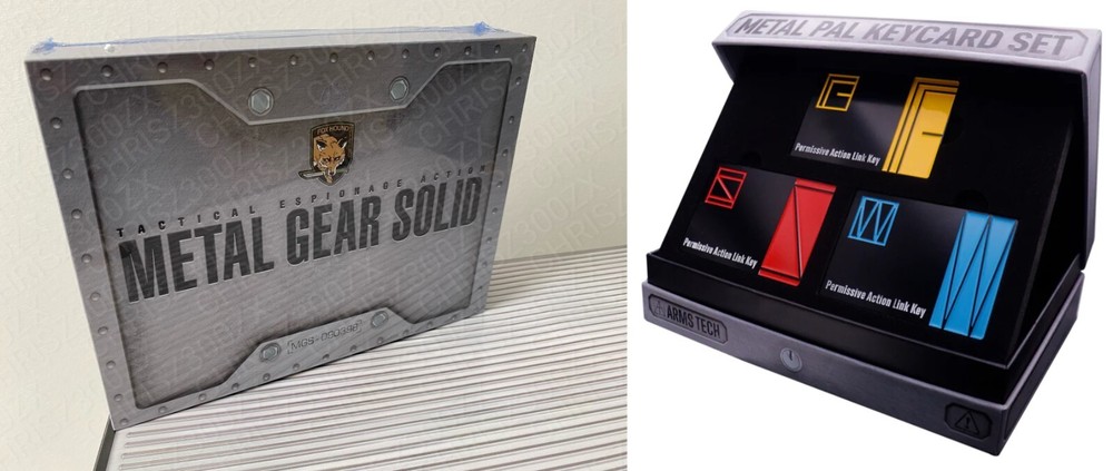 Metal Gear Solid Snake Limited Pal Link Key Card x3 Figure Box SET MGS Konami