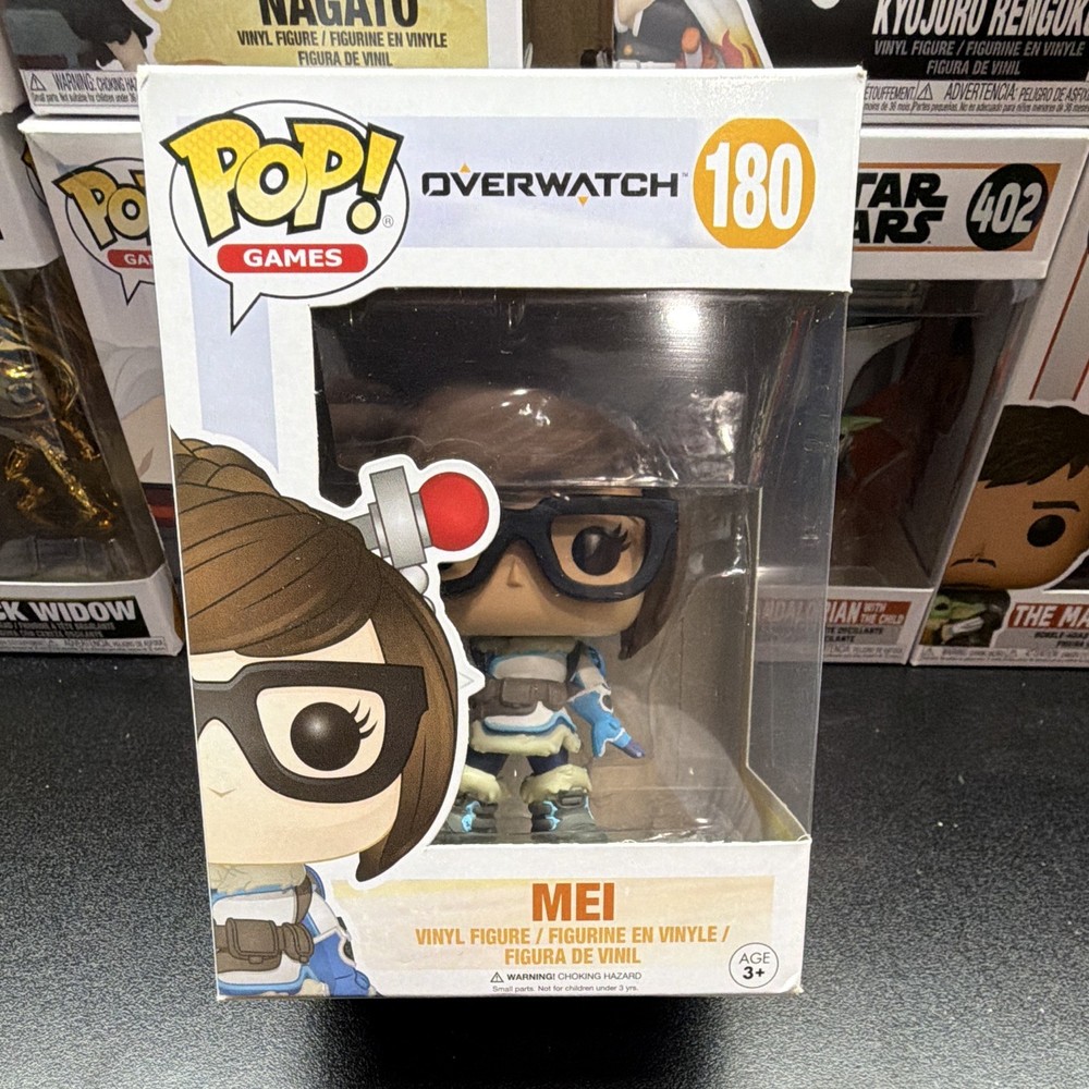 Funko Pop! Games Overwatch Mei #180 Vinyl Figure Boxed 2017 MPN DRM170309