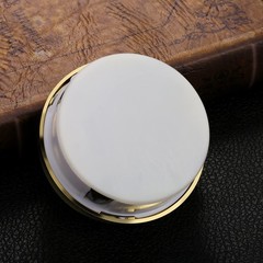Hicarer Round Clock Insert 3-1/8 Inch (80 mm) Quartz Movement Roman Gold Trim