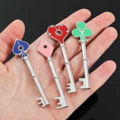 Resident Evil 2 Collectible Keys Set Heart Diamond Spade Club