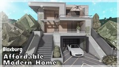 AFFORDABLE MODERN HOME BLOXBURG.CHECK DESCRIP.FAST BUILDER FOR CHEAP PRICE